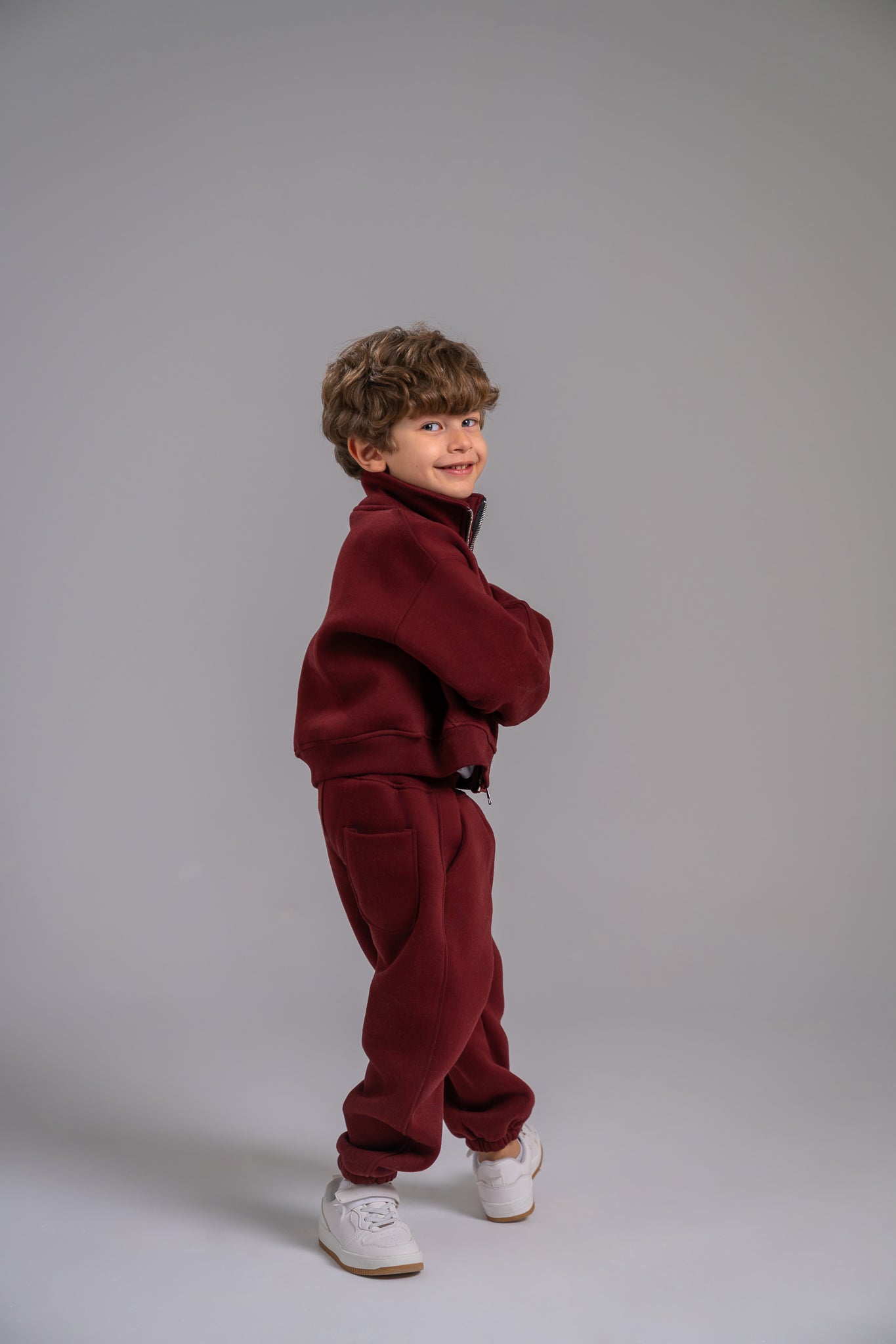 Loofy Double-Zipper - Maroon