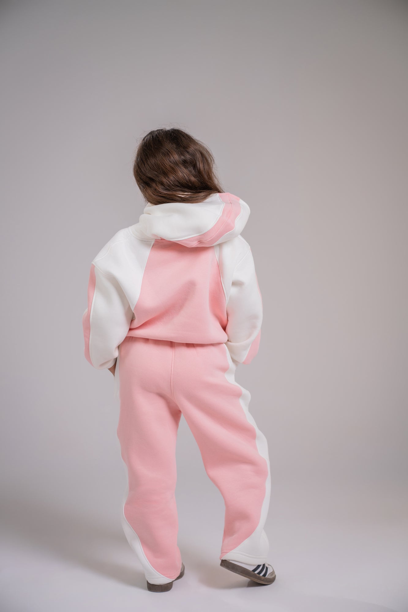 Loofy Oversize Crop Set - Rose