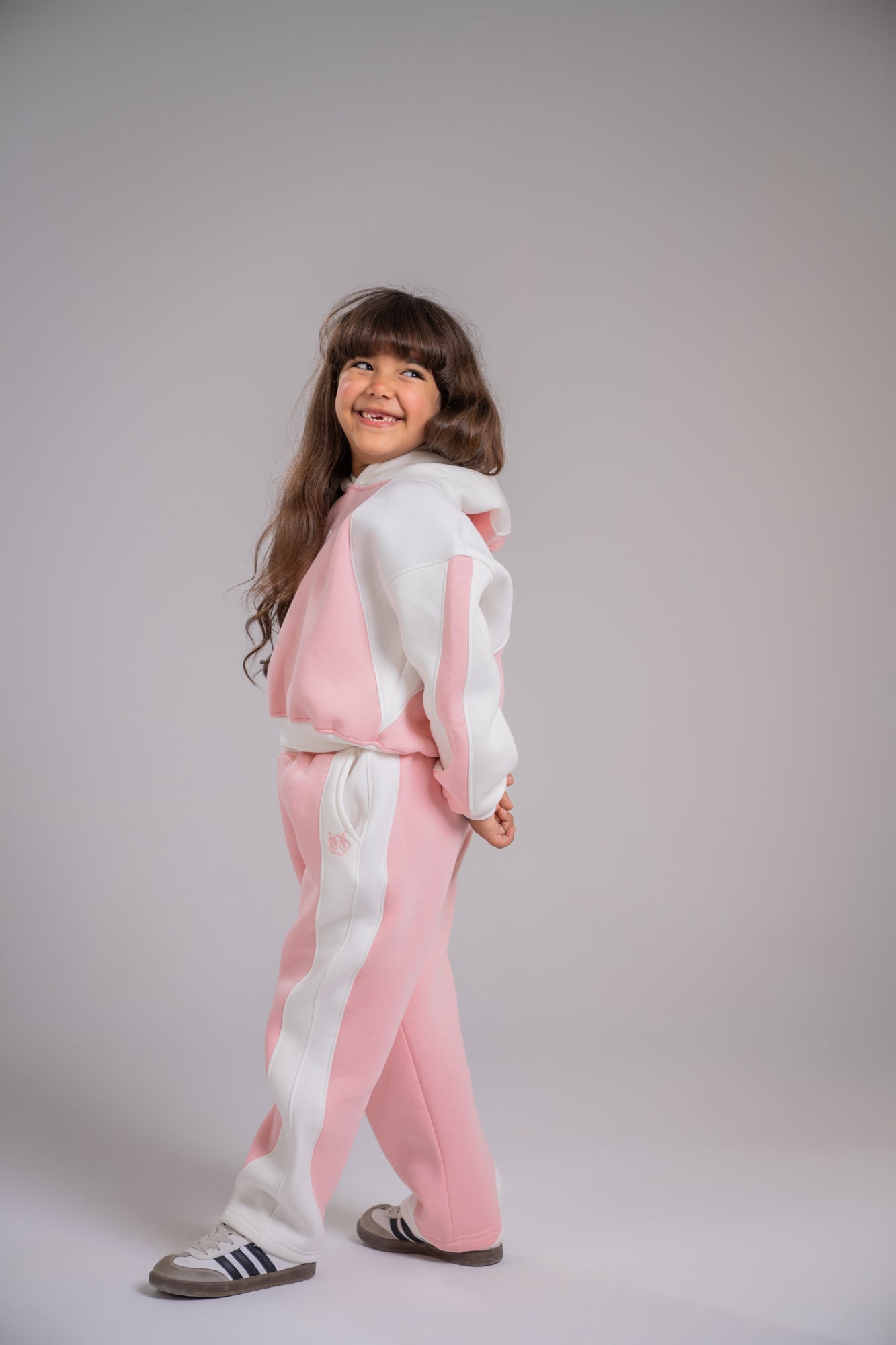 Loofy Oversize Crop Set - Rose