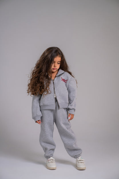 Loofy Double-Zipper - Grey