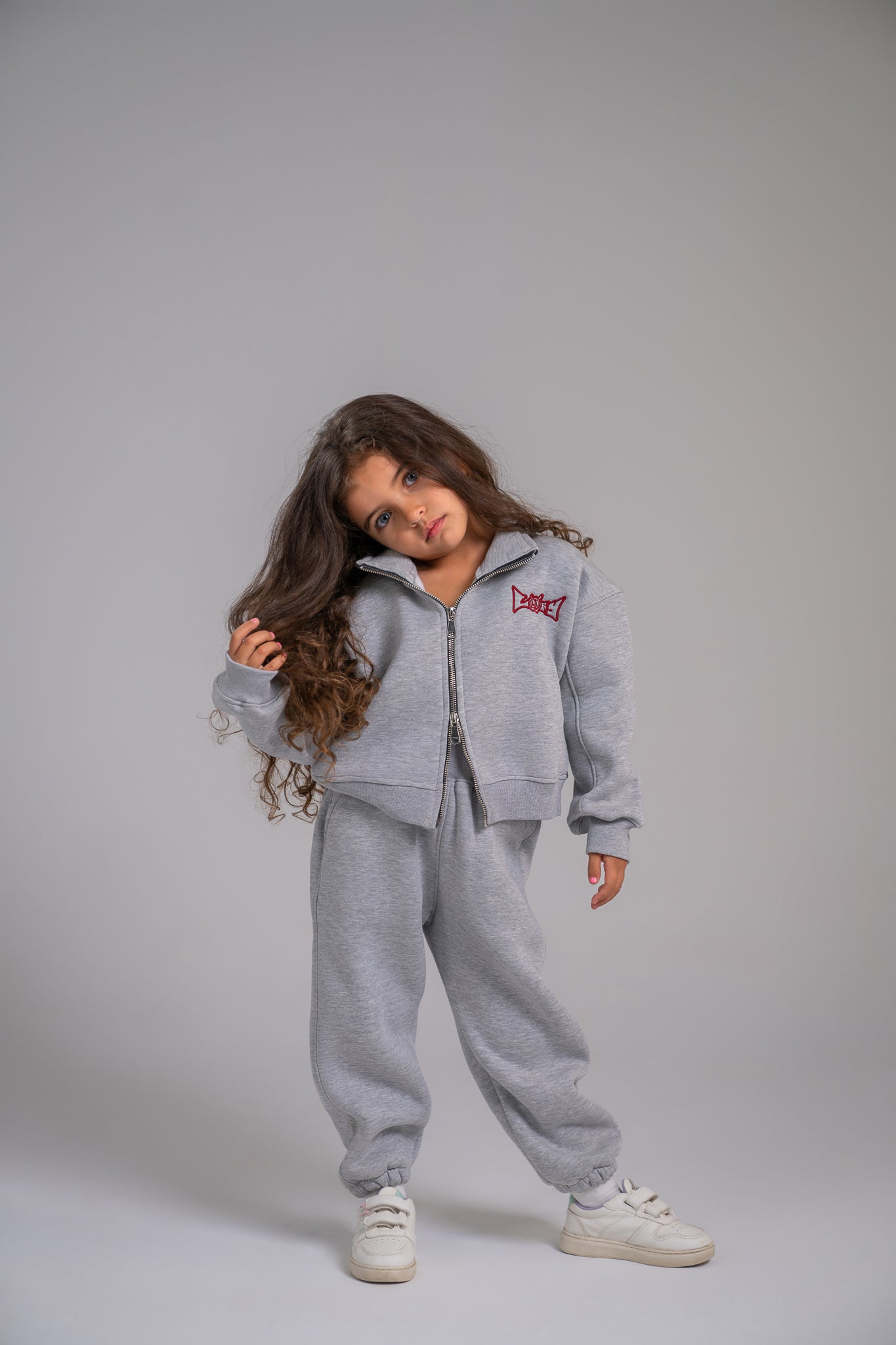 Loofy Double-Zipper - Grey