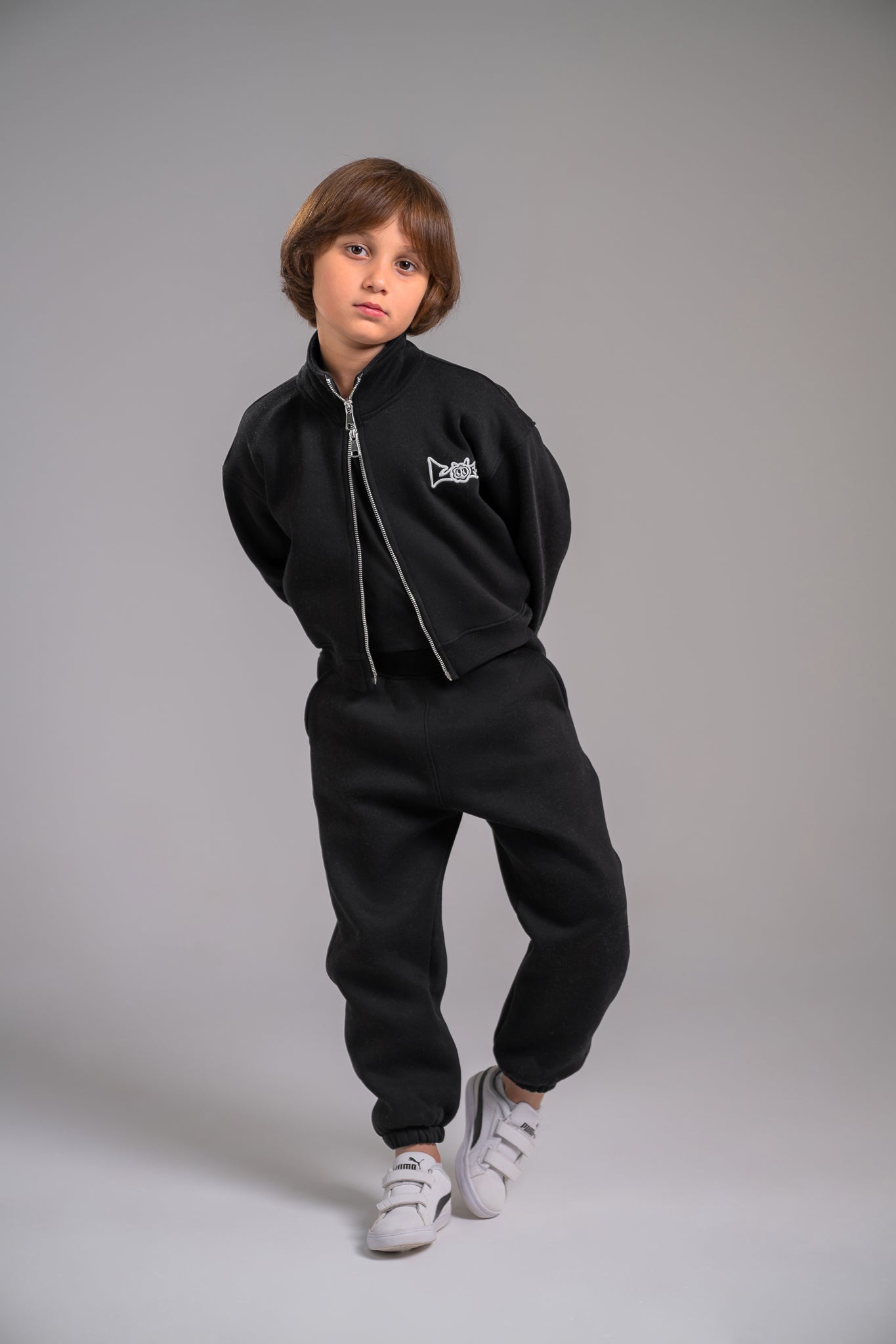 Loofy Double-Zipper - Black