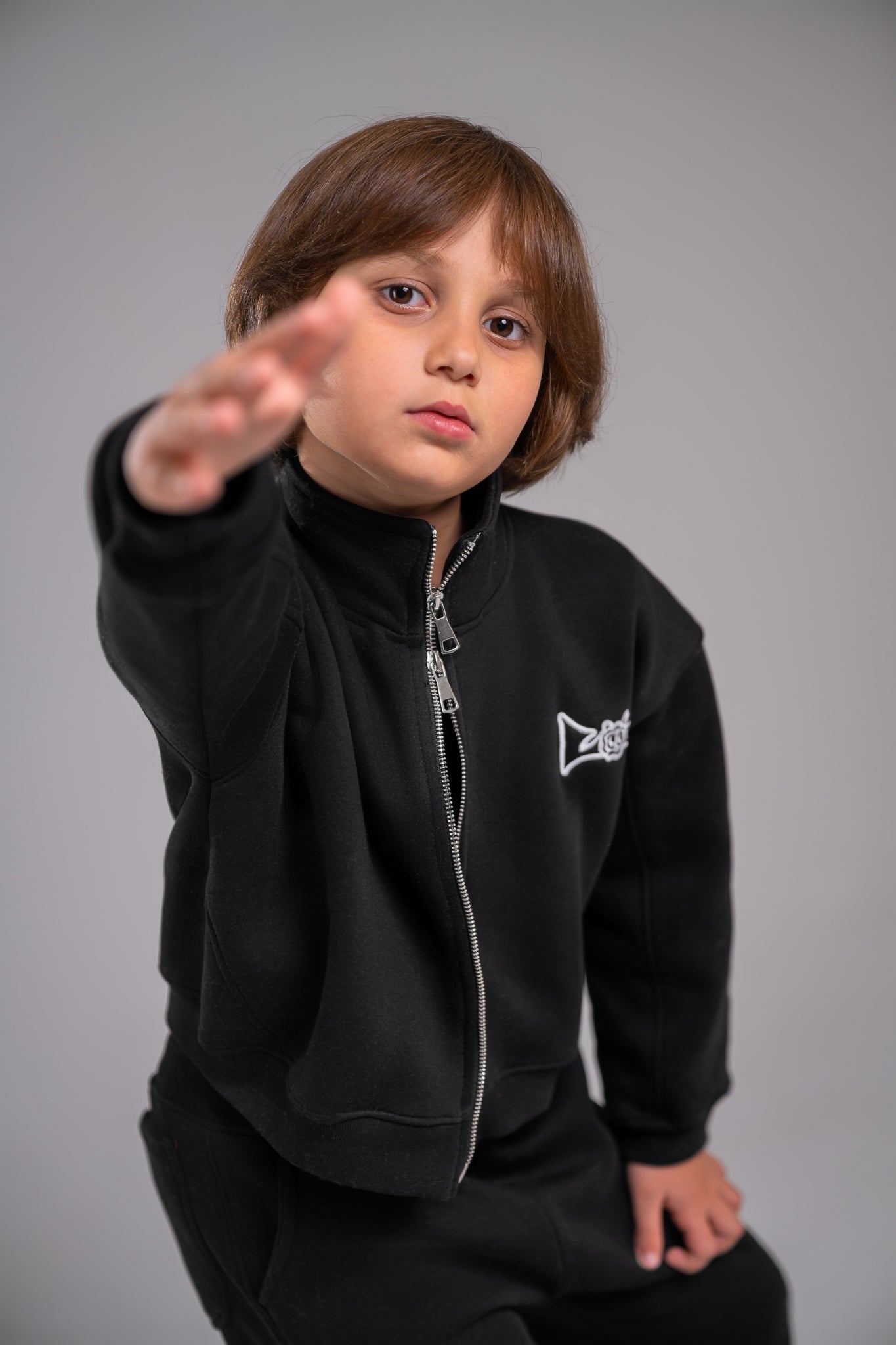 Loofy Double-Zipper - Black