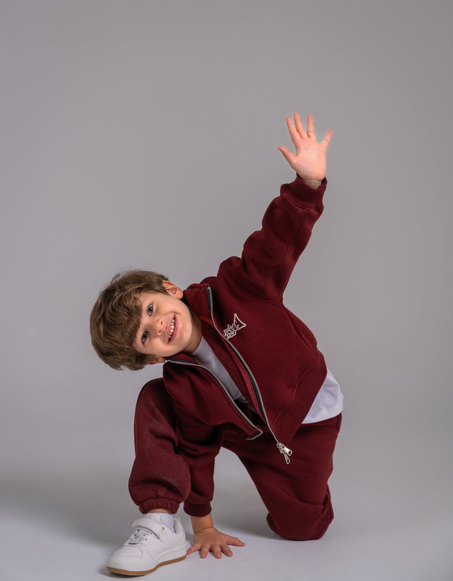 Loofy Double-Zipper - Maroon