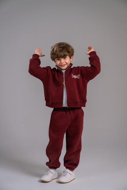 Loofy Double-Zipper - Maroon