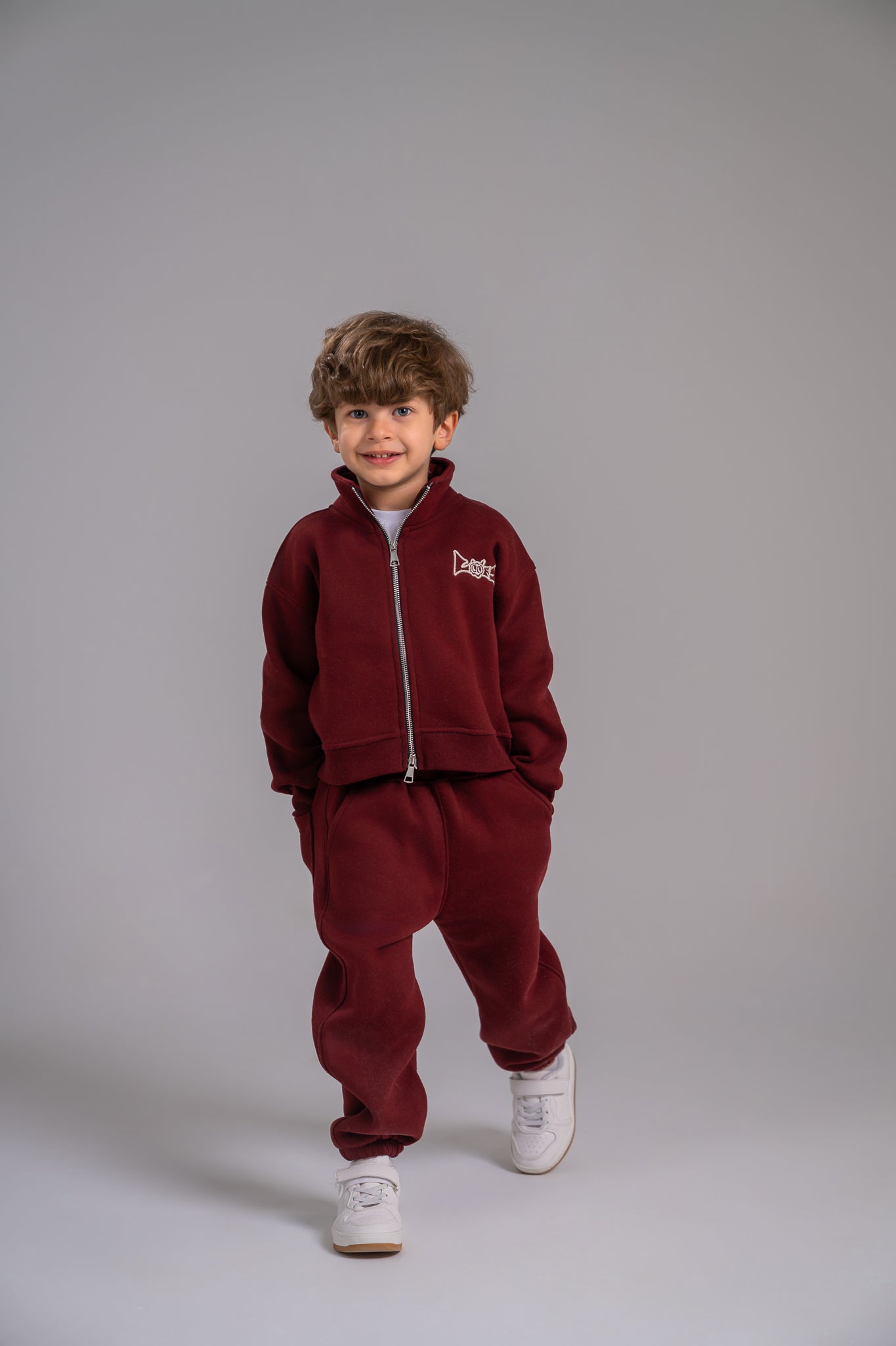 Loofy Double-Zipper - Maroon