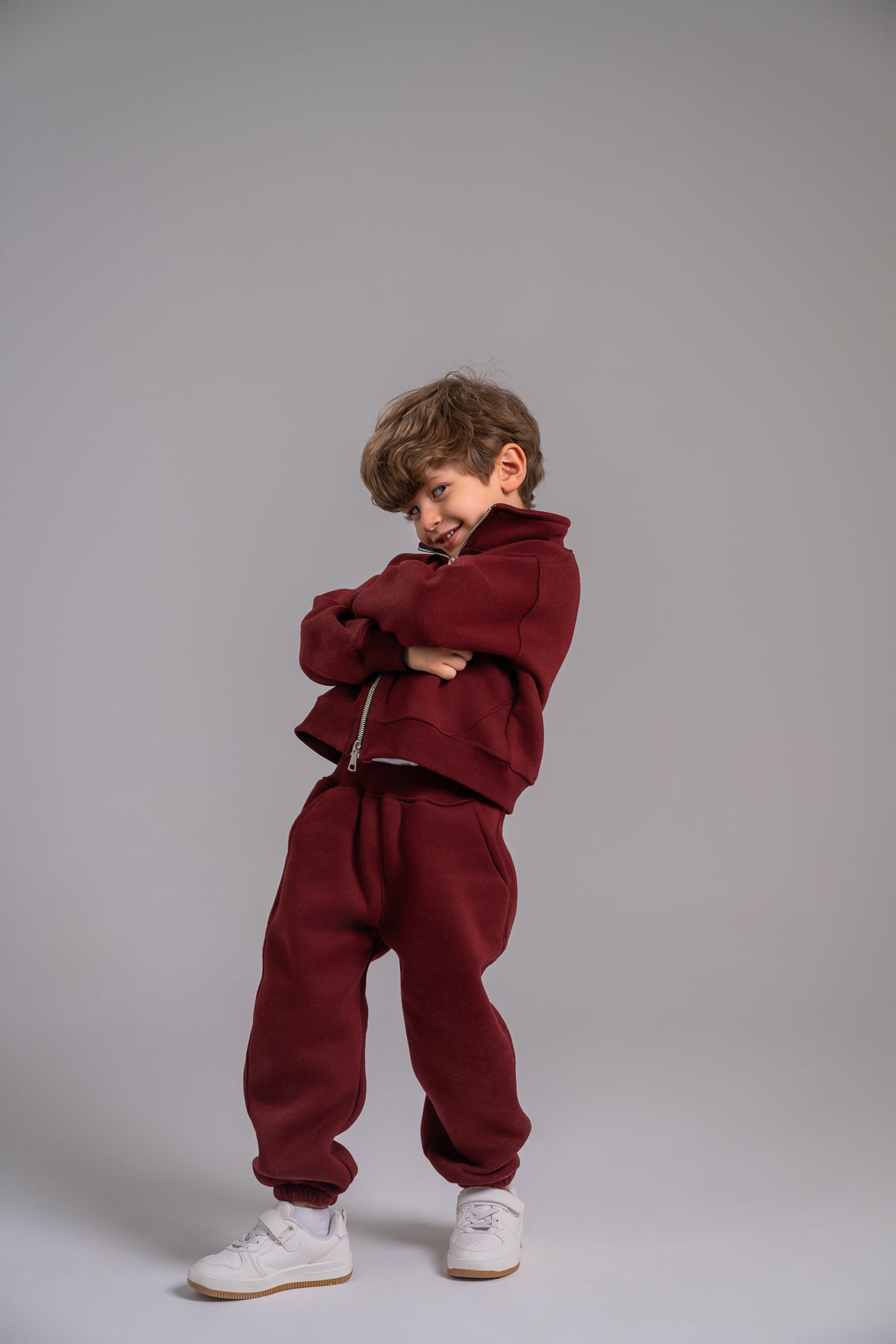 Loofy Double-Zipper - Maroon